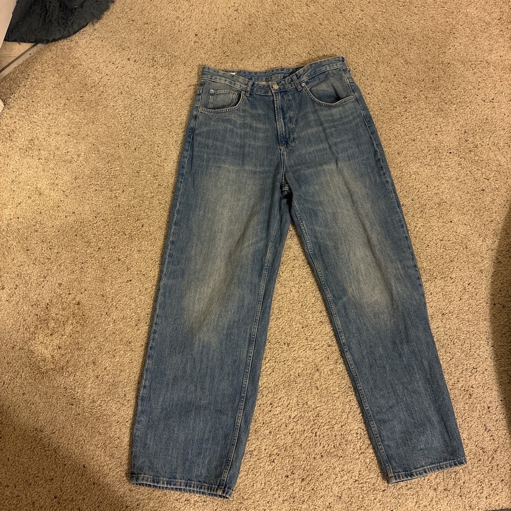 Zara Men's Straight Blue Jeans